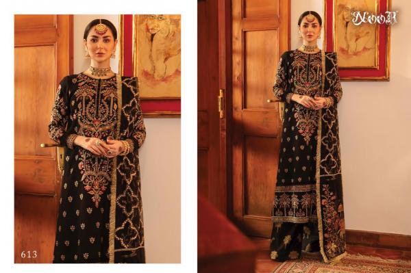 Noor Afrozeh Designer Georgette Embroidery Wedding Wear Salwar